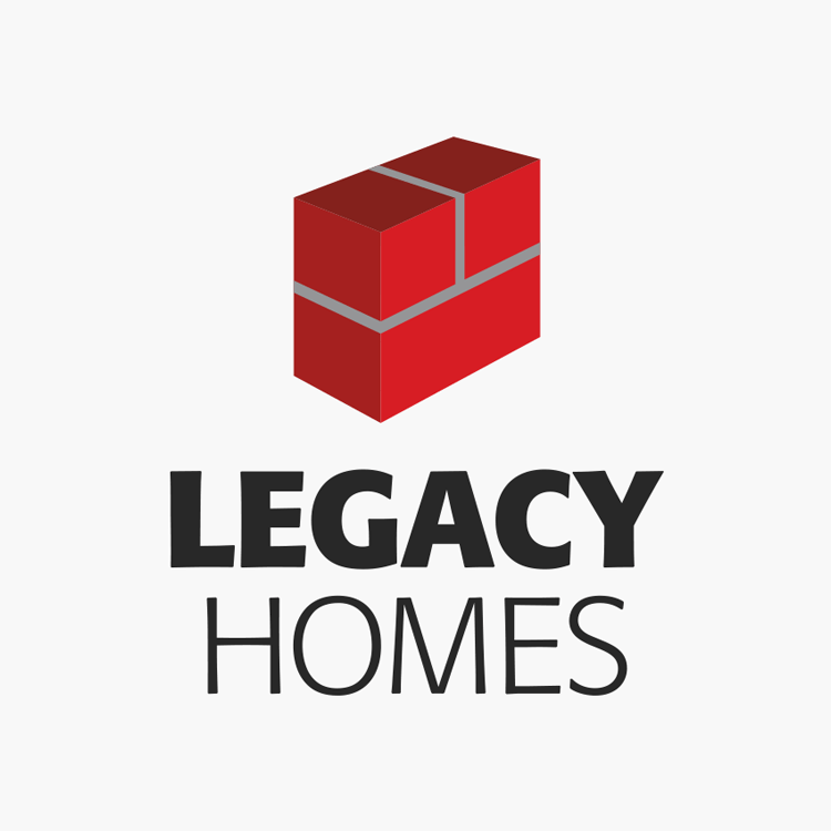 legacy homes logo design